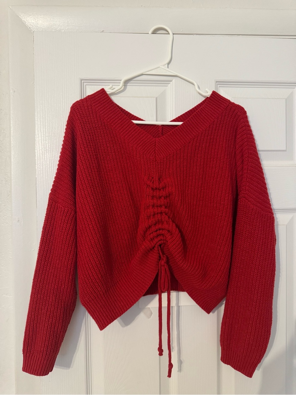 Slouchy Red Sweater